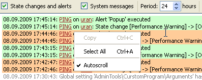 Context menu