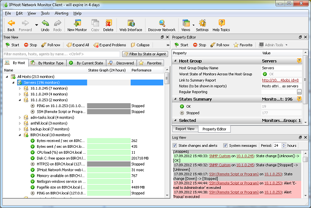 The default GUI layout