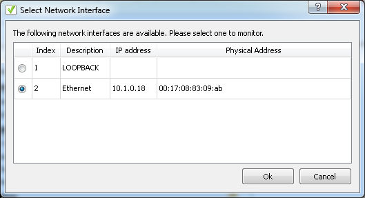 Select Network Interface