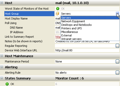 Host Properties