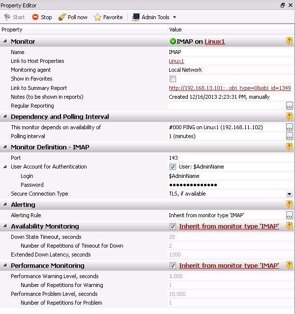 Monitor Properties