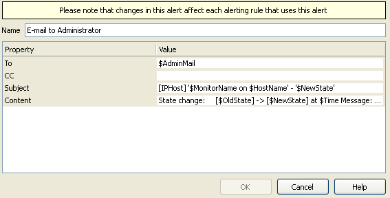 Alert Editor
