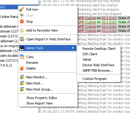 Context menu